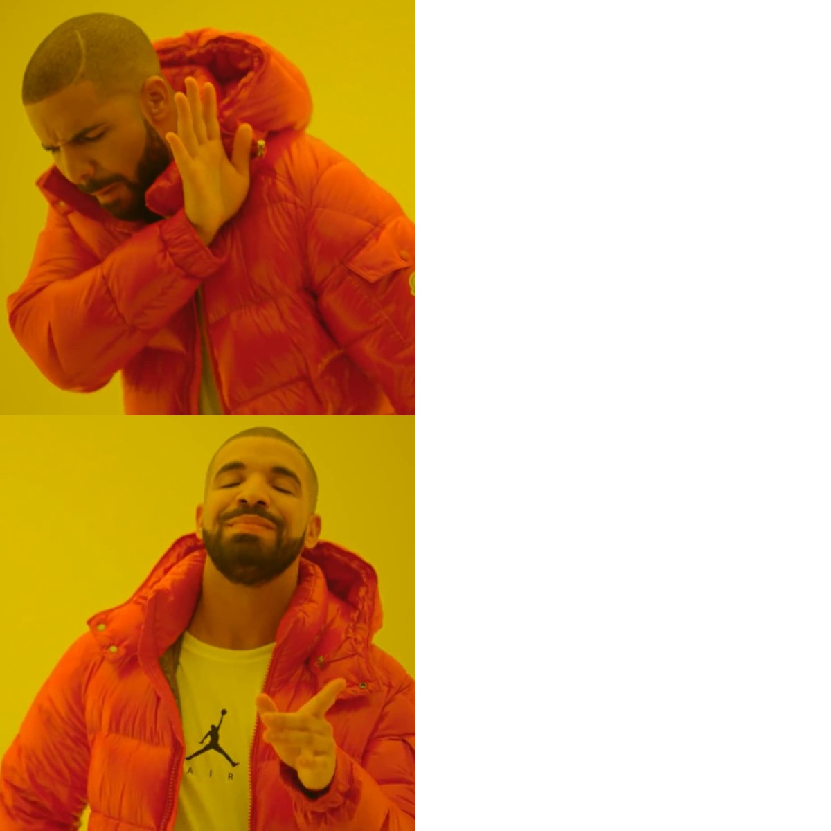 Drake Hotline Bling meme about HydroJug