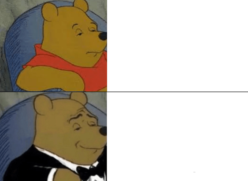 Tuxedo Winnie The Pooh meme about HydroJug