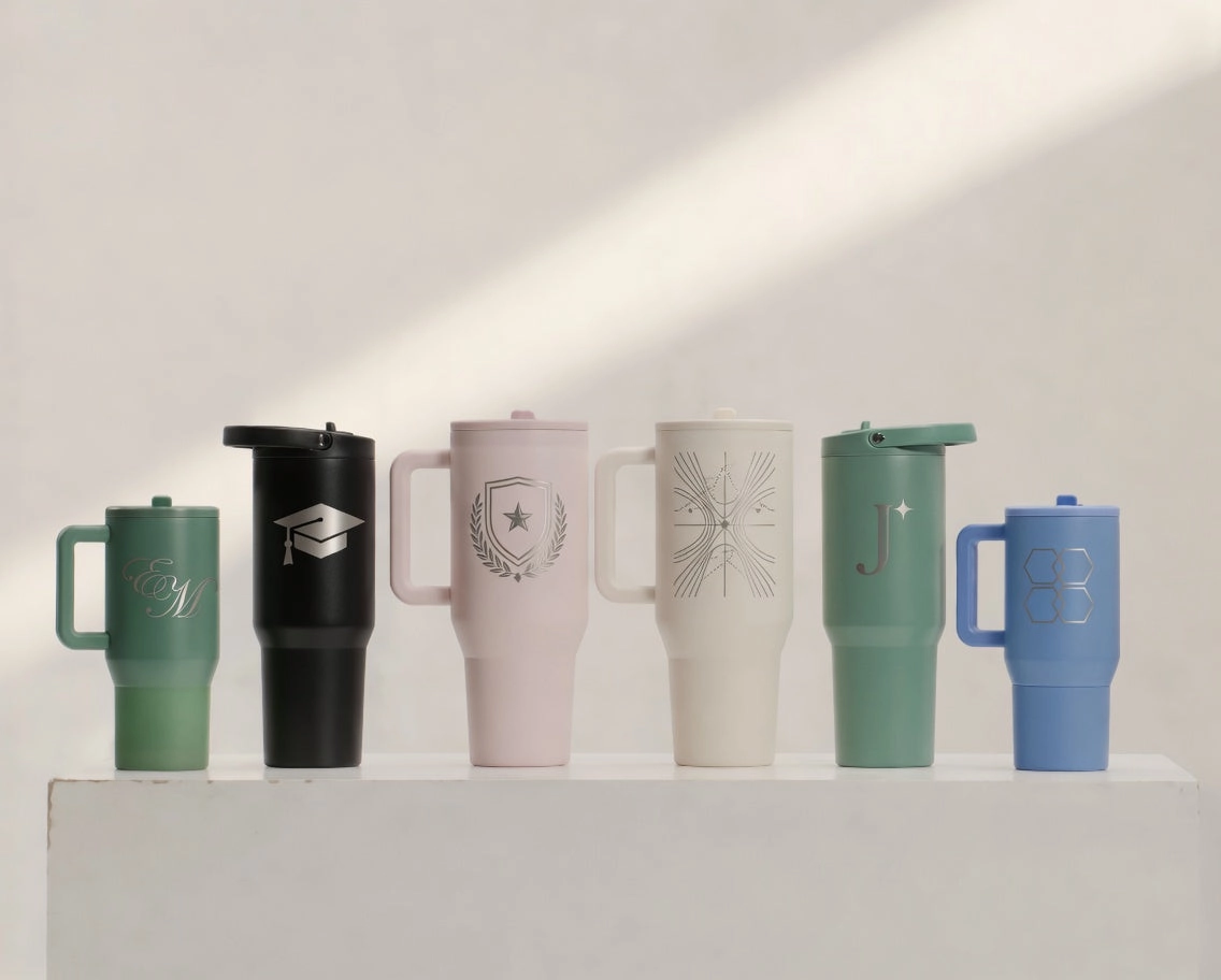 HydroJug drinkware range available for custom etching